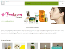 Tablet Screenshot of pradasari.com